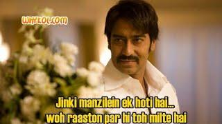 Ajay Devgan  All dialogue s of Once upon a time in Mumbai  Best ever