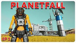 Expanding Our Starter Base after Making Planetfall Ep 2 Space Engineers