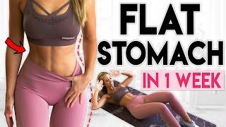 FLAT STOMACH in 1 Week Intense Abs  7 minute Home Workout