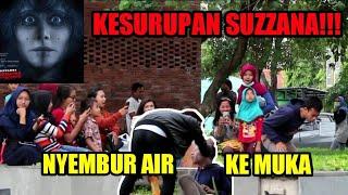 PRANK KESURUPAN SUZZANNA BERNAFAS DALAM KUBUR  SAMPAI MUKA DISEMBUR AIR  PRANK INDONESIA