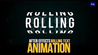 Make Rolling Text Animation in After Effects  After Effects Tutorial