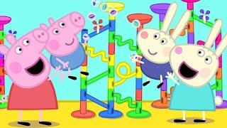 Peppa Pig Official Channel  Marble Run Challenge with Peppa Pig