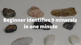 How to identify 9 minerals in ONE MINUTE using sandpaper nail and magnet
