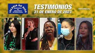 Testimonios 31 de enero de 2023 - Iglesia de Dios Ministerial de Jesucristo Internacional