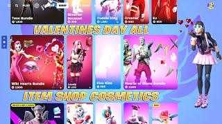 Fortnite Valentines Day ALL ITEM SHOP Cosmetics