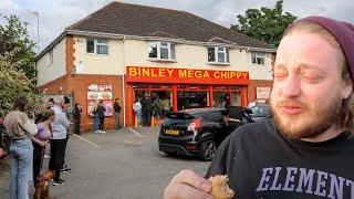 BINLEY MEGA CHIPPY WE WENT TO THE WORLDS MOST VIRAL FISH AND CHIP SHOP