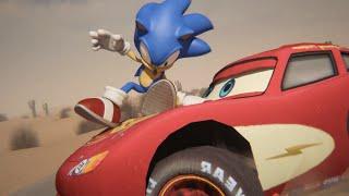 Sonic vs Lightning McQueen Sonic The Hedgehog vs Cars  EPIC 3D ANIMATION
