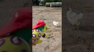 Iggy Befriends A Chicken  #chicken #funny #mario #memes #supermario #animals #iggykoopa