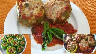 Stuffed peppers with rice and irresistible minced meat