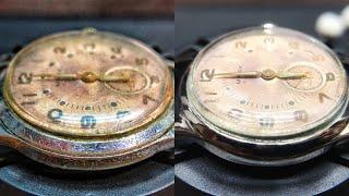 Реставрация корпуса часов «Маяк» репассаж  механизма  Restoration of the watch «Mayak»