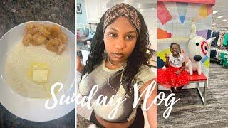 SUNDAY VLOG  TARGET SHOPPING  COOKING BRUNCH SHRIMP AND GRITS  FAMILY TIME  DAY IN THE LIFE