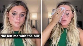 Woman Has MELTDOWN After TINDER Date LEAVES Her With Bill...