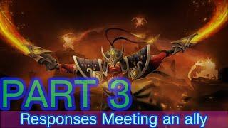 Dota 2 - Responses Meeting an ally with subtitle