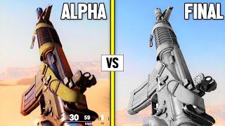 Call of Duty Black Ops COLD WAR Alpha vs FINAL — Weapons Comparison