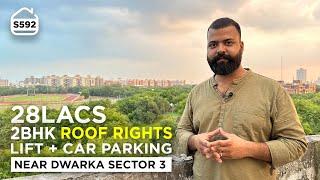 पैसा वसूल 2 BHK Flat with Roof Rights  in 28 Lacs and LIFT and CAR PARKING  BRS SHOW S592