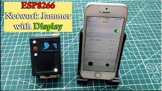 How To Make Network Jammer at Home  ESP8266 Wifi Jammer with Display Esp8266 Nodemcu Wifi Deauther