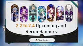 VERSION 2.2 TO 2.4 UPCOMING AND RERUN BANNERS LINE-UP...  HONKAI STAR RAIL