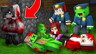 Who Murder JJ and Mikey Family POLICE INVESTIGATION in Minecraft Maizen  - Maizen