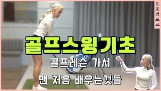 골프레슨초보골퍼 첫 골프레슨은 뭘 배울까요? ‍️풀스윙 속성레슨⏳ #2 그립*셋업*스탠스