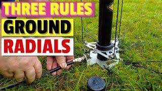 3 Rules - Quick Tip - Radials for Ground Mounted Vertical Antennas