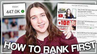 How to Rank FIRST in YouTube SEARCH to GET MORE VIEWS FAST w Tubebuddy