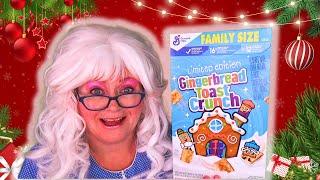 Granny McDonalds Funny Taste Test Toast Crunch Cereals Gingerbread Apple Pie Sugar Cookie