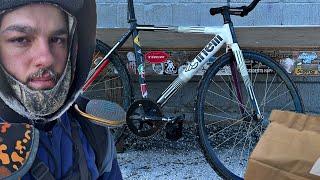 Delivering Food In Subzero Weather  Fixed Gear