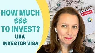 USA E-2 Investor Visa FAQ - How Much Money to Invest?