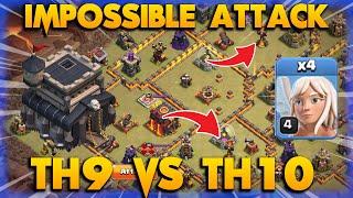 I Cant Believe This PossibleTH9 Queen Walk VS TH10 With Inferno 2022  Clash Of Clans