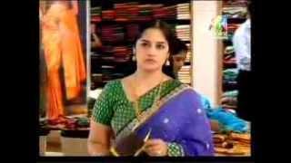 south serial Actress Meena Kumari Hot Navel in see Through Saree