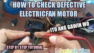 PAANO MAG CHECK NG DEFECTIVE ELECTRICFAN#MANTECHVLOG#youtube #youtubetrending #youtubeviralvideo