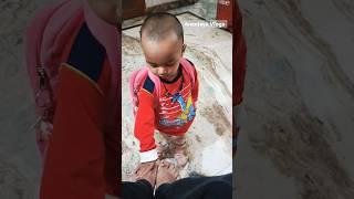 Anant is going to school touching fathers feet#shorts #youtubeshorts #shortvideo #viral