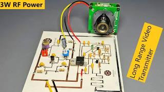 NEW How to Make Long Range Video Transmitter  - Make Your Own Television Transmitter 3W Power