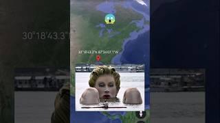 Huge woman in the wateron Google Earth #shorts #googlemaps #googleearth #armkien