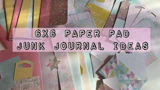 Mass make  use up an entire 6x6 paperpad to create junk journal ephemera