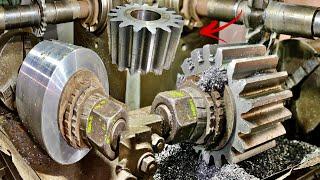 How To make Gear From Hard steel Amazing Process of Making Steel Gear