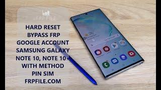 Hard Reset & Bypass Google Account SAMSUNG Galaxy Note 10 Note 10+