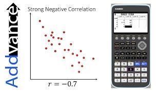 Pearsons Product Moment Correlation Coefficient PPMCC  IB Maths  Casio FX CG50 GDC