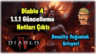 Diablo 4 1.1.1 Güncelleme Notları Çıktı Zindanlarda Yoğunluk Artıyor