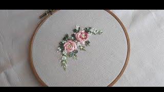 Ribbon & Thread Embroidery Amazing Simple Roses