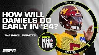 Which rookie QB has the best schedule to succeed early in the 2024 season?  NFL Live