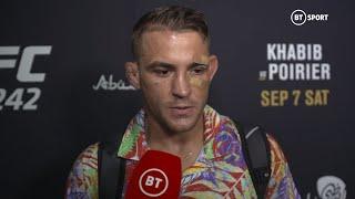 Khabib defeat will live with me forever Dustin Poirier post-fight UFC 242 interview