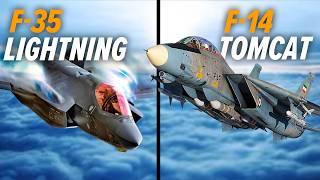 F-14 Tomcat VS F-35 Lightning Dogfight  DCS World