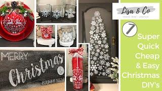 Super Quick Cheap & Easy Christmas DIYs using Window Clings  7 Snowflake DIYs  Lisa & Company