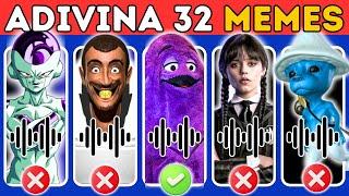 Adivina El Meme Por La Canción32 MemesSkibidi ToiletChipi Chipi MerlinaGato BananaPomniFreddy