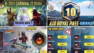 Bgmi New X Suit Carnival  A10 Royal Pass  Next Mythic Forge  Next Uc Up Event Bgmi New Update