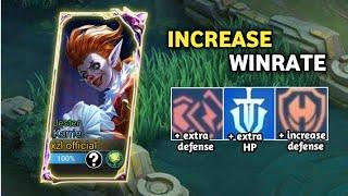 MUST TRY THIS KARRIE TANK EMBLEM TO INCREASE WINRATE IN SOLO RANK GAME  MLBB