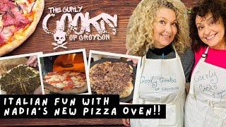 The CURLY COOKS of CROYDON - Italian Fun with Nadias NEW PIZZA OVEN #22