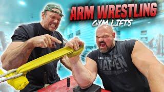 DEVON LARRATT TEACHES ME ARM WRESTLING GYM LIFTS  RAW TRAINING VIDEO