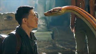 The man released a baby snake when he was a child and the snake fell in love with him.#movie